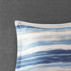 8 Piece Printed Seersucker Comforter and Quilt Set Collection perspective