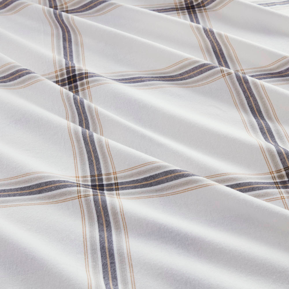 3 PCS Twin Sheet Set Tan Plaid Media 4