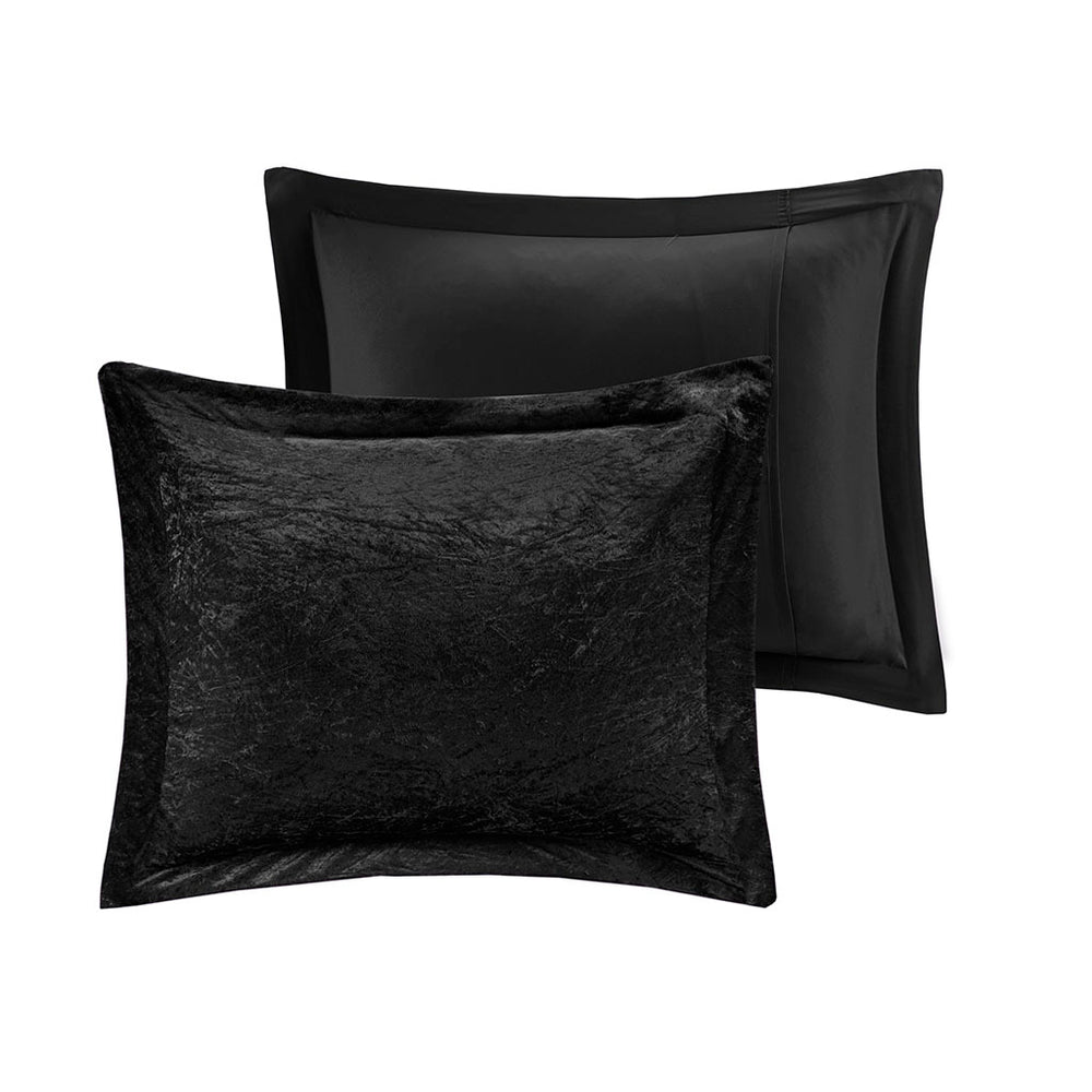 Twin/Twin XL Velvet Duvet Cover Set with Throw Pillow Media 3