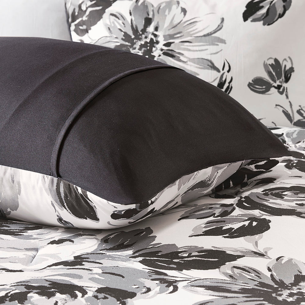 Full/Queen Floral Print Comforter Set Media 12