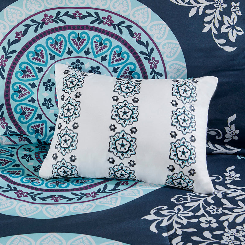 Full Boho Comforter Set with Bed Sheets