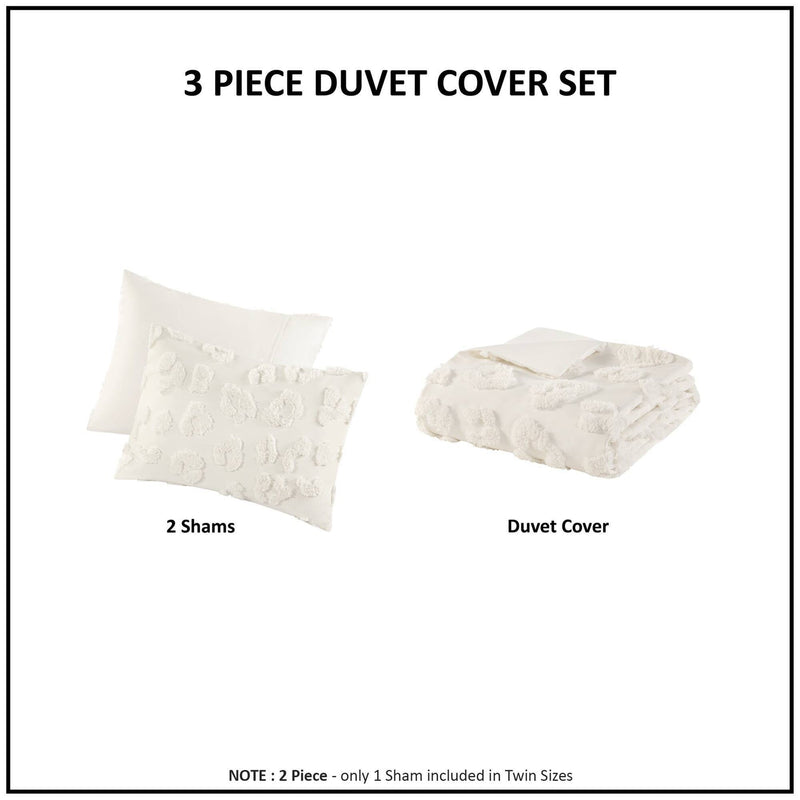Animal Chenille Duvet Cover Set Twin/Twin XL