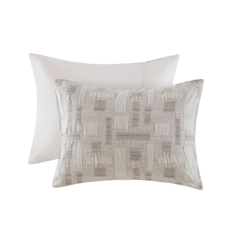 3 Piece Cotton Jacquard Comforter Set-Full/Queen Media 3