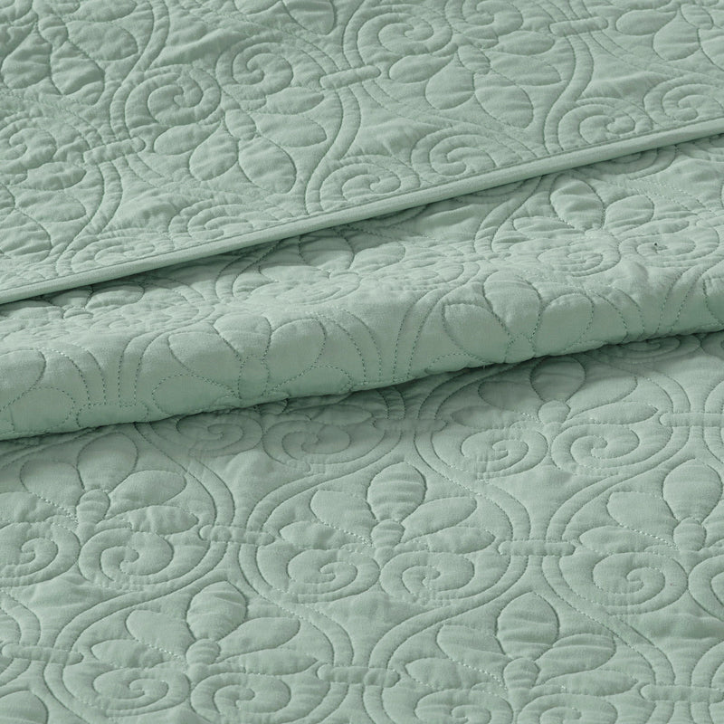 Reversible Bedspread Set Seafoam King