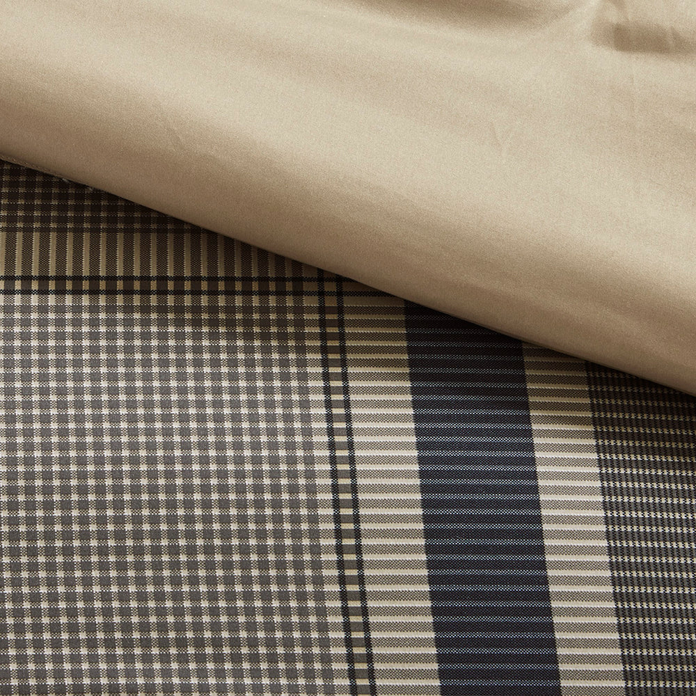 Twin Plaid Comforter Set with Bed Sheets Media 6