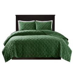 3 Piece Velvet Quilt Set perspective
