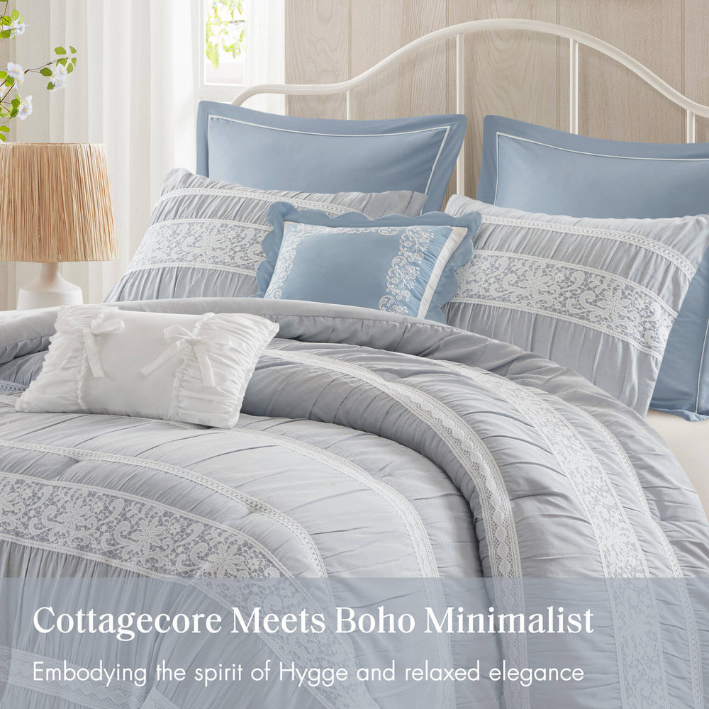 7- Piece King Jacquard Comforter Set Media 15