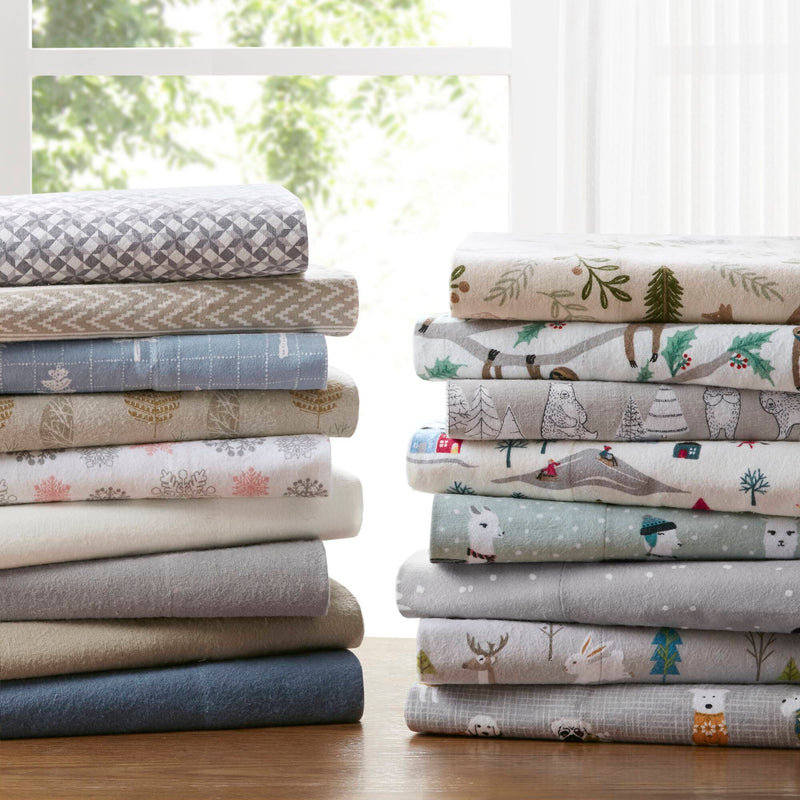 4-Piece 100% Cotton Printed Sheet Set
