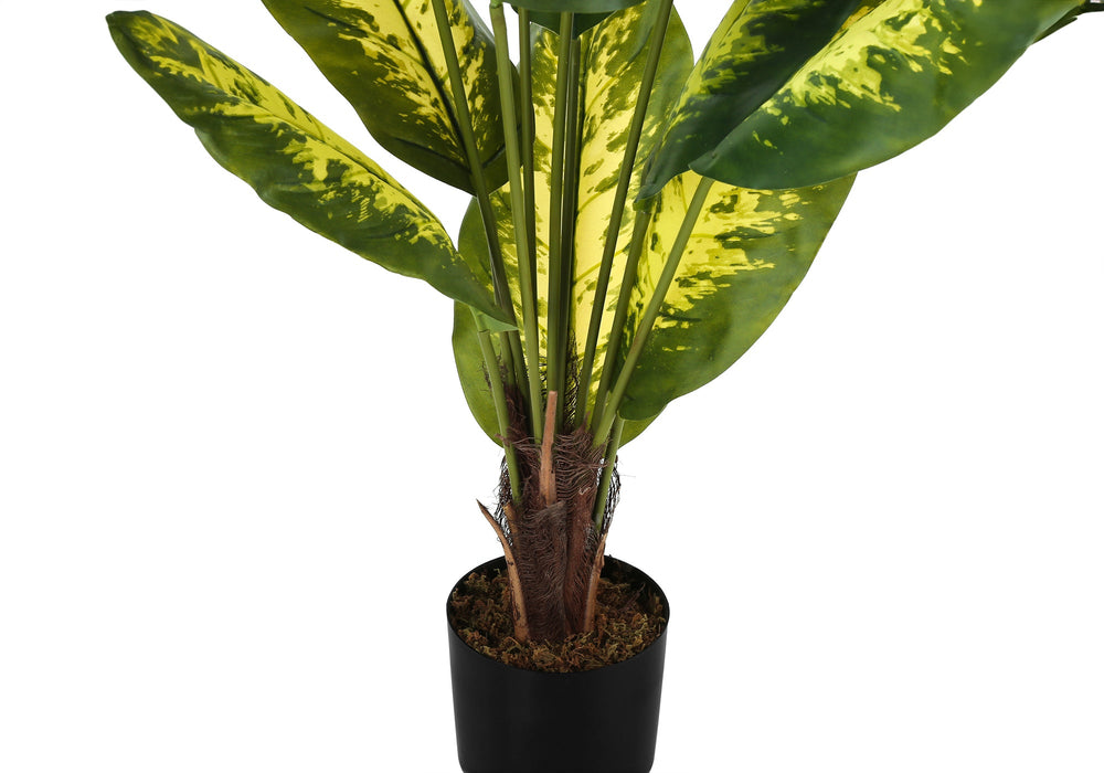 Artificial Plant, 47' Tall, Evergreen Tree, Indoor, Faux, Fake, Floor, Greenery, Potted, Real Touch, Decorative, Green Leaves, Black Pot Media 3