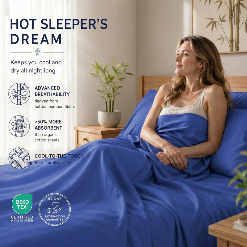 Bamboo Sheet Set Organic Bamboo & Oeko-Tex Certified Soft Sleep Comfort