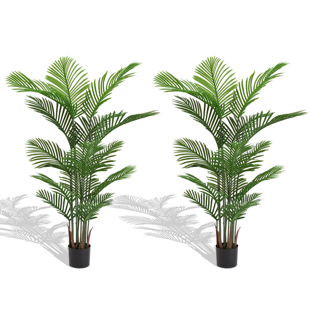 Artificial Areca Palm Plant 160cm Tall Faux Tropical Dypsis Lutescens Tree Green Plastic Indoor Outdoor Décor Media 1