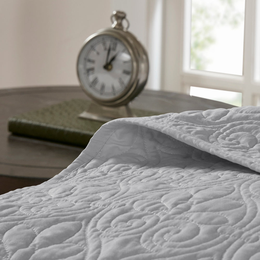 Reversible Quilt Set Grey Twin/Twin XL Media 7