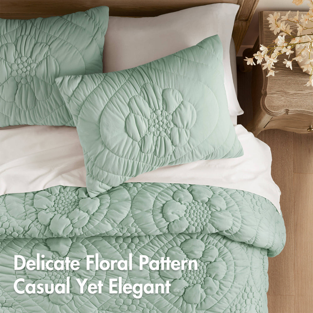 3-Piece King Comforter Set,Sage Media 3