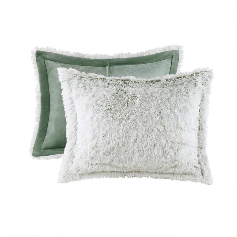Shaggy Faux Fur Comforter Mini Set