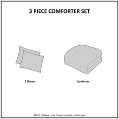 Ruched Fur Down Alternative Comforter Set perspective