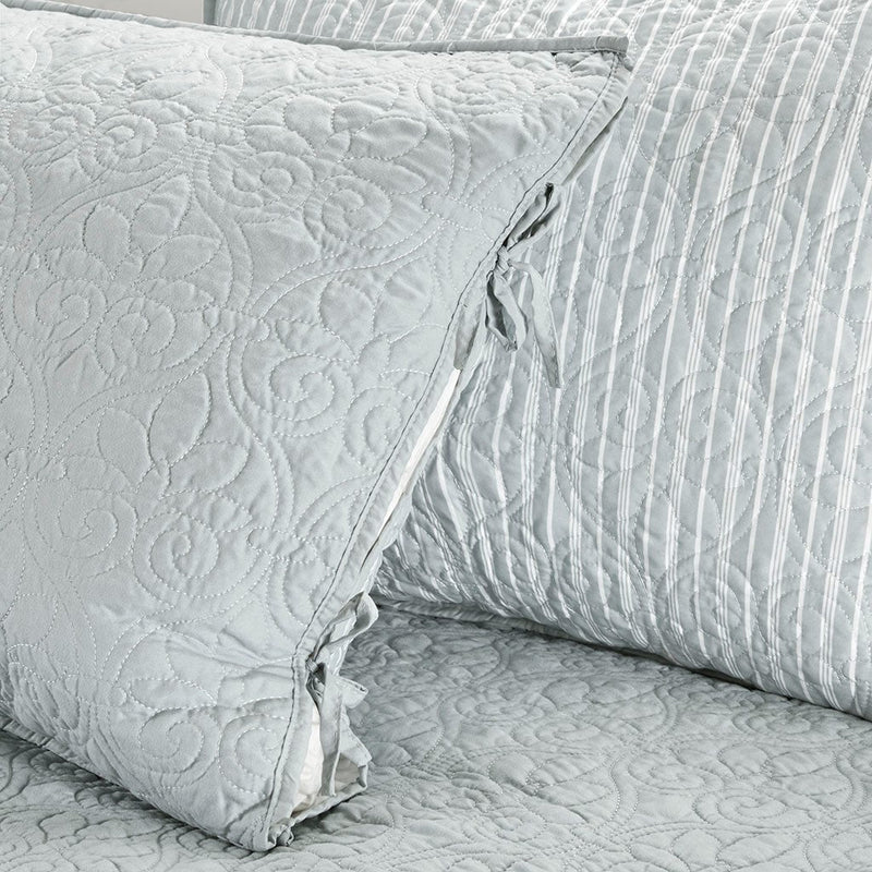 6 Piece Reversible Daybed Cover Set Grey Daybed