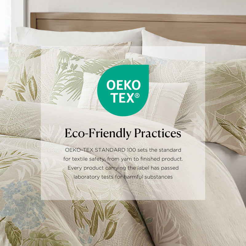 6 Piece Oversized Cotton Comforter Set with Throw Pillow