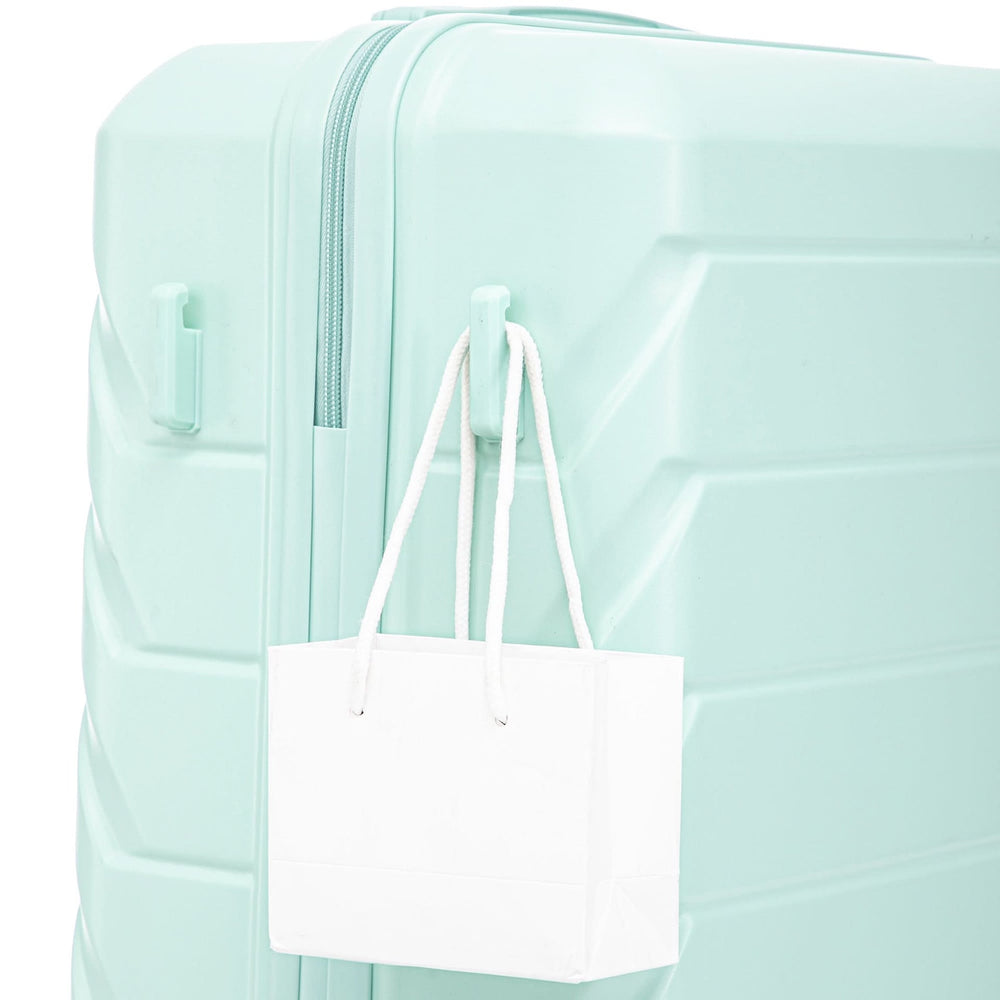 ABS Spinner Luggage Mint Green Durable 3 Piece Set & Combination Lock Media 17
