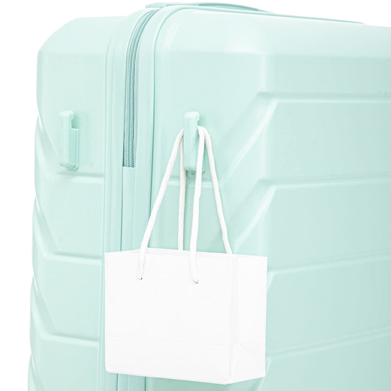 ABS Spinner Luggage Mint Green Durable 3 Piece Set & Combination Lock