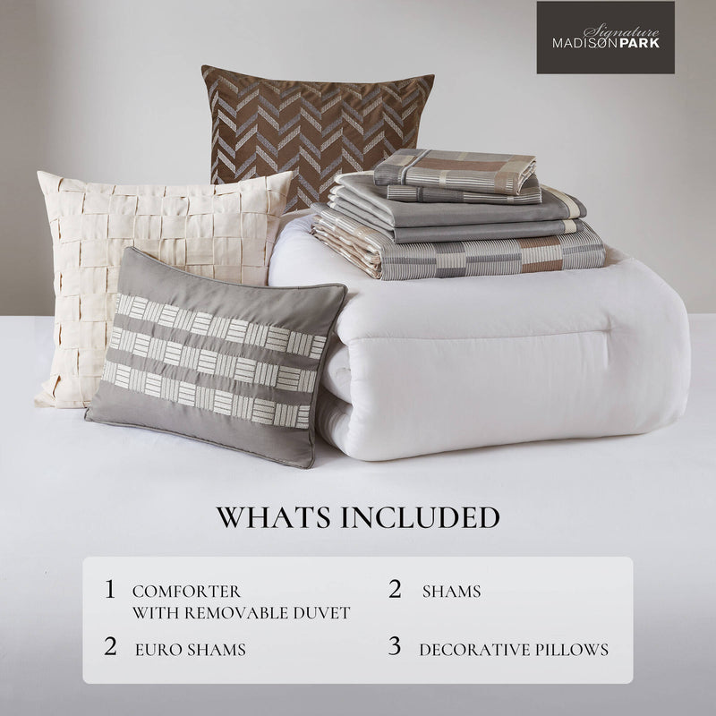 Jacquard Oversized Duvet Style Comforter Set