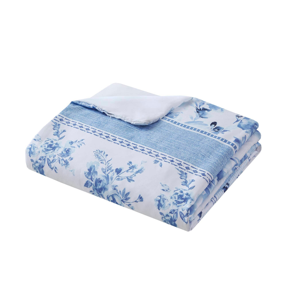 Floral Striped Duvet Cover Set Twin/Twin XL Media 3
