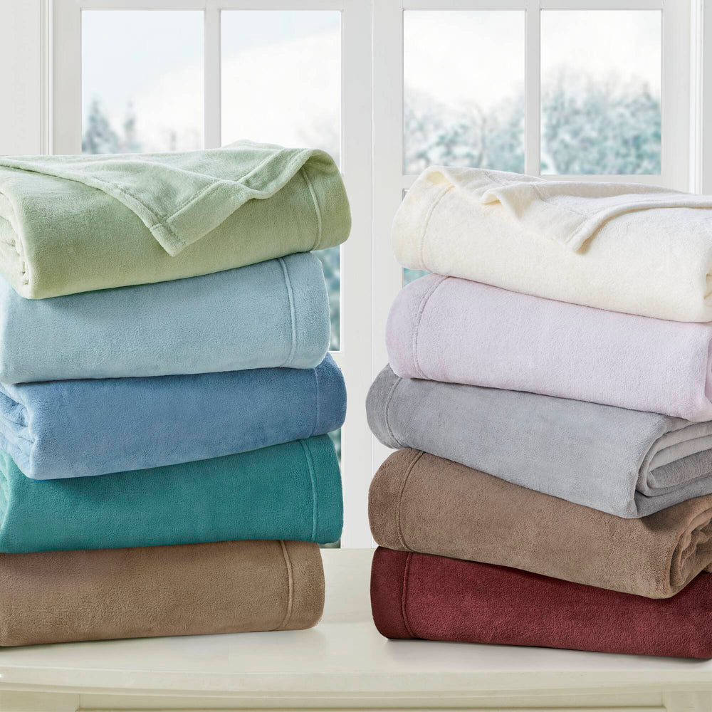 4 PCS Queen Micro Plush Sheet Set Taupe Media 15