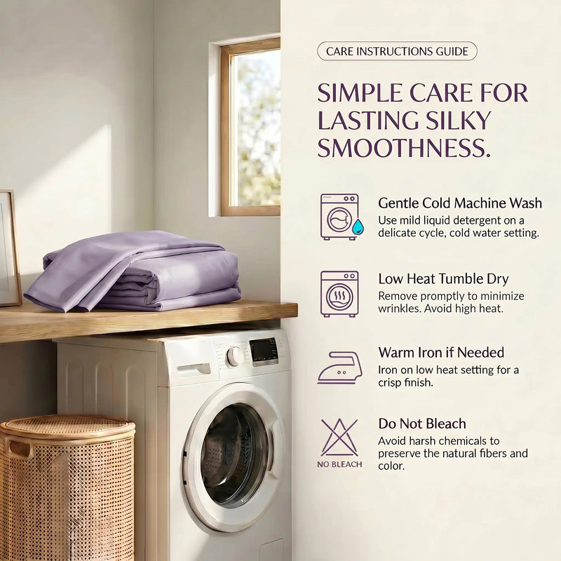 TENCEL Lyocell Sheet Set 4-Piece Moisture-Wicking All-Season Sleep