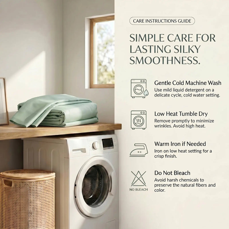 TENCEL Lyocell Sheet Set 4-Piece Moisture-Wicking All-Season Sleep