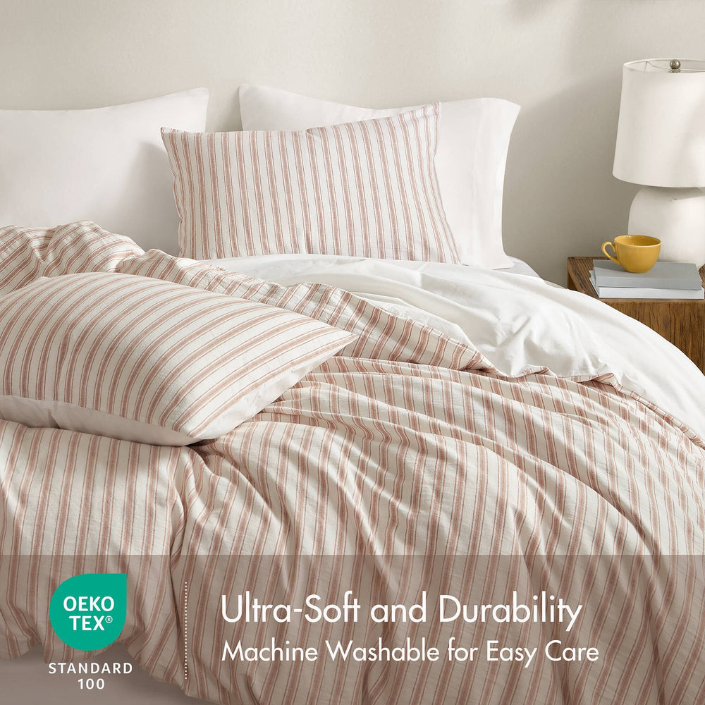 3 PCS King Duvet Set Terracotta Media 4