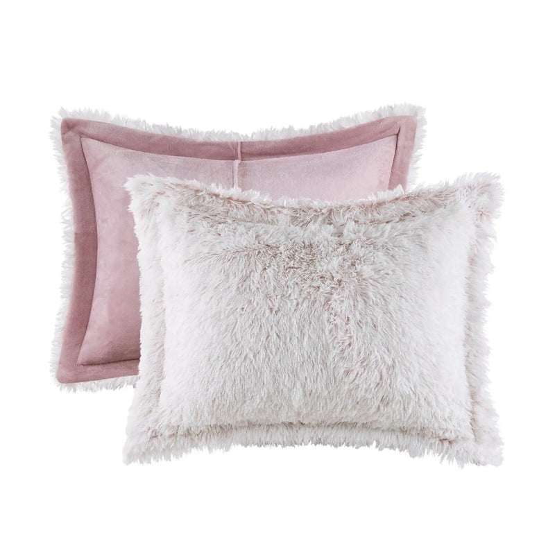 Shaggy Faux Fur Comforter Mini Set