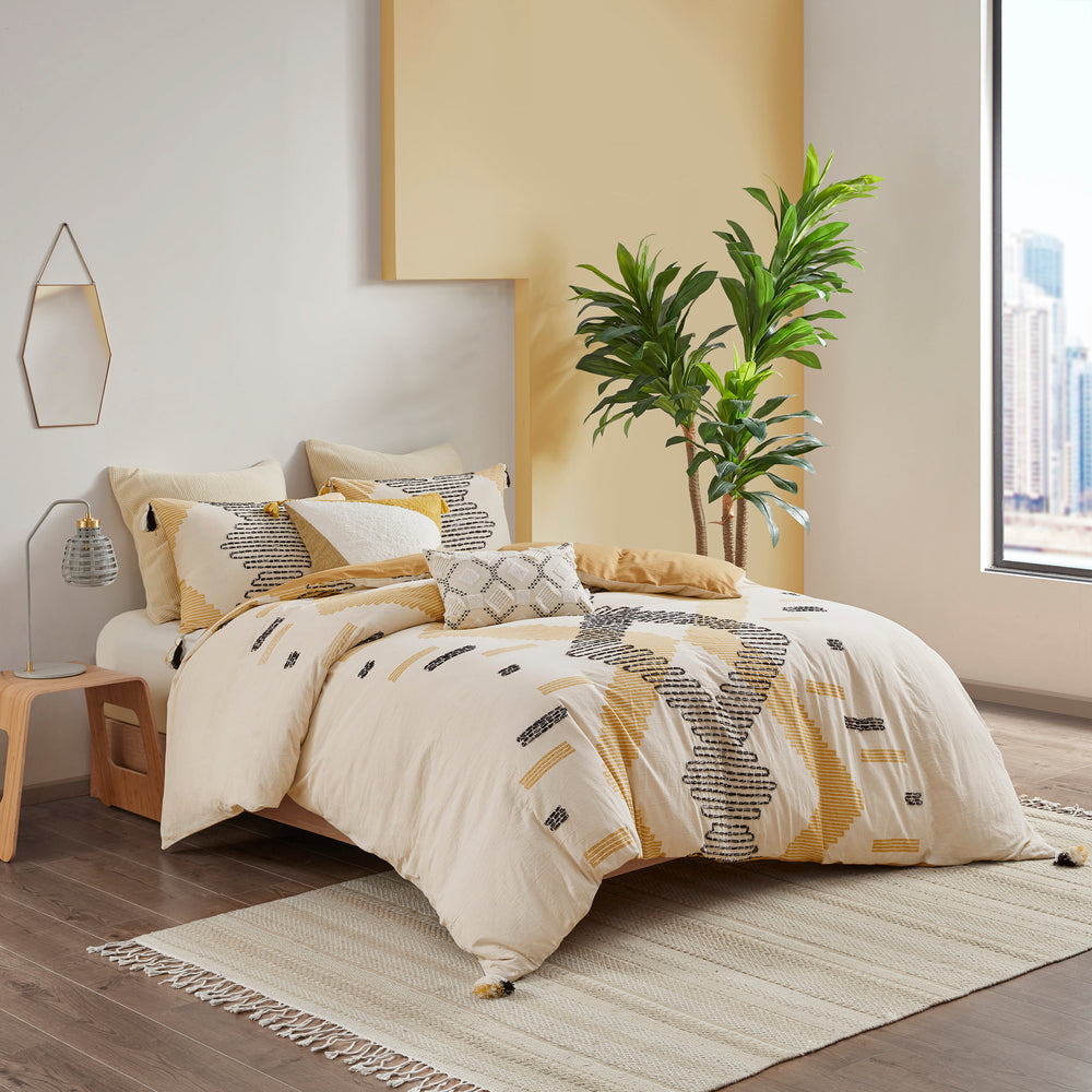 Full/Queen 3 Piece Cotton Duvet Cover Set Media 1