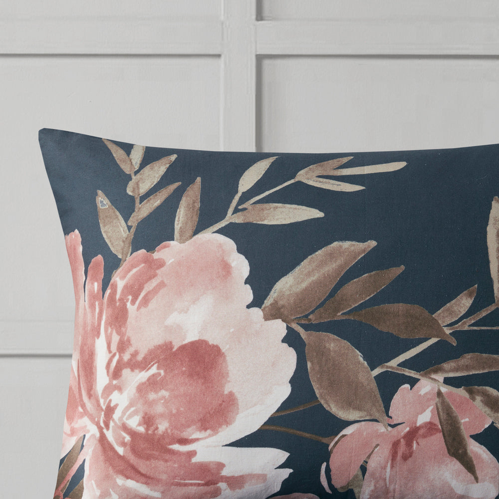 8 Piece Cotton Comforter Set Navy Queen Media 5