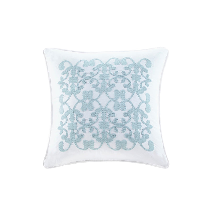 4 Piece   Reversible Ruffle Quilt Set with Throw Pillow White King/Cal King