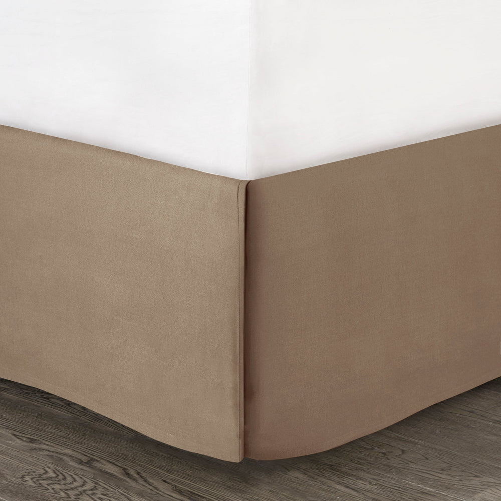 7 Piece Faux Suede Comforter Set Tan King Media 6