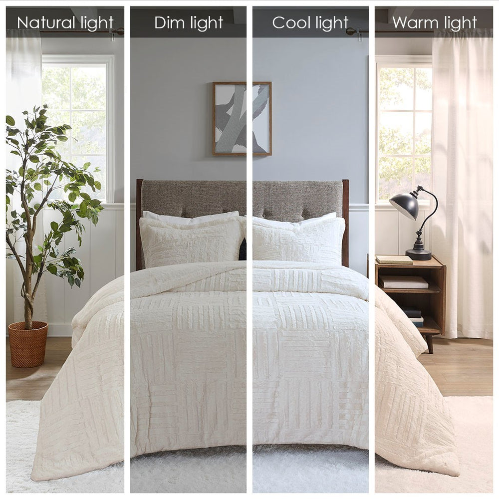 Full/Queen Fur Down Alternative Comforter Mini Set Media 4