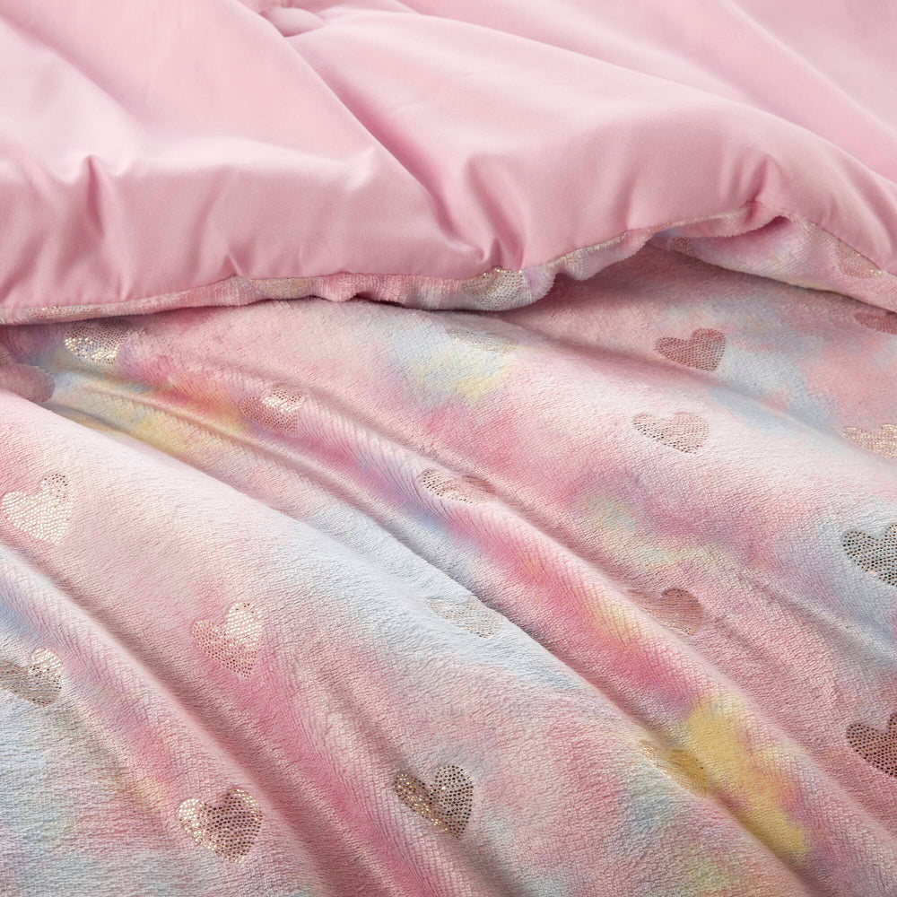 Metallic Printed   Comforter Set with Throw Pillow Twin/Twin XL Media 7