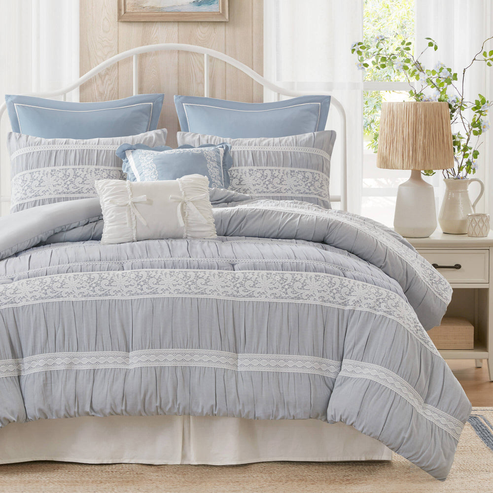 7- Piece King Jacquard Comforter Set Media 4