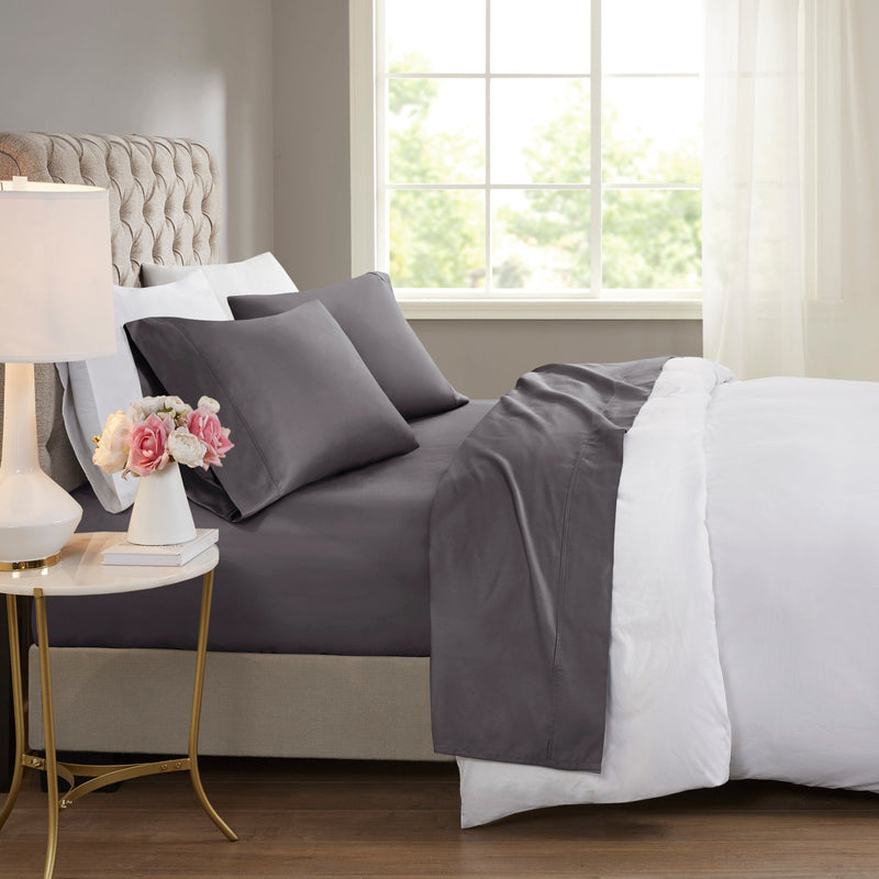 4-Piece Cooling Cotton Blend Sheet Set