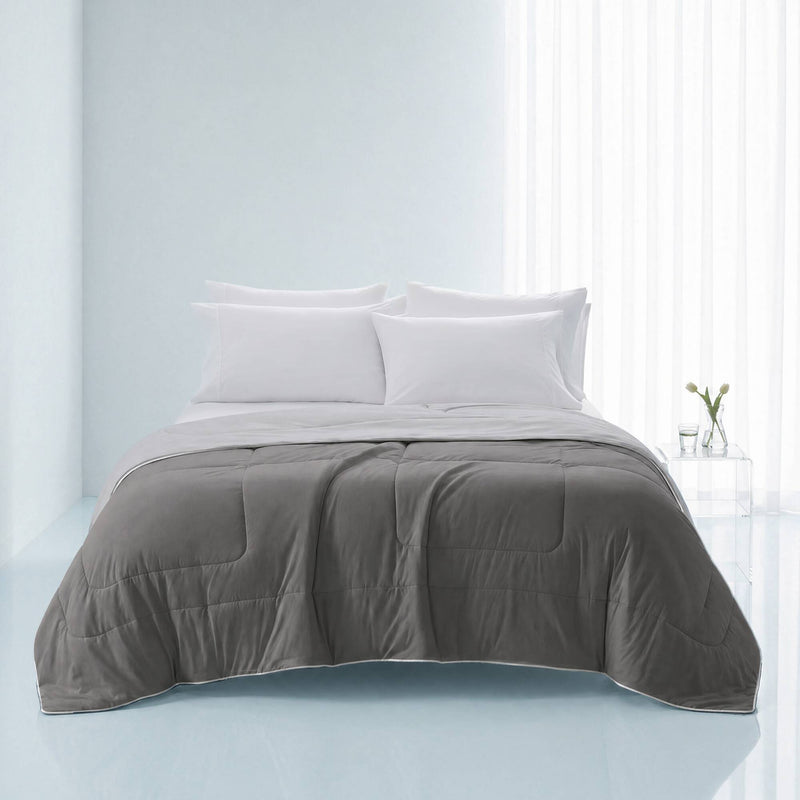 1 Piece Full/Queen Down Alternative Comforter,Grey