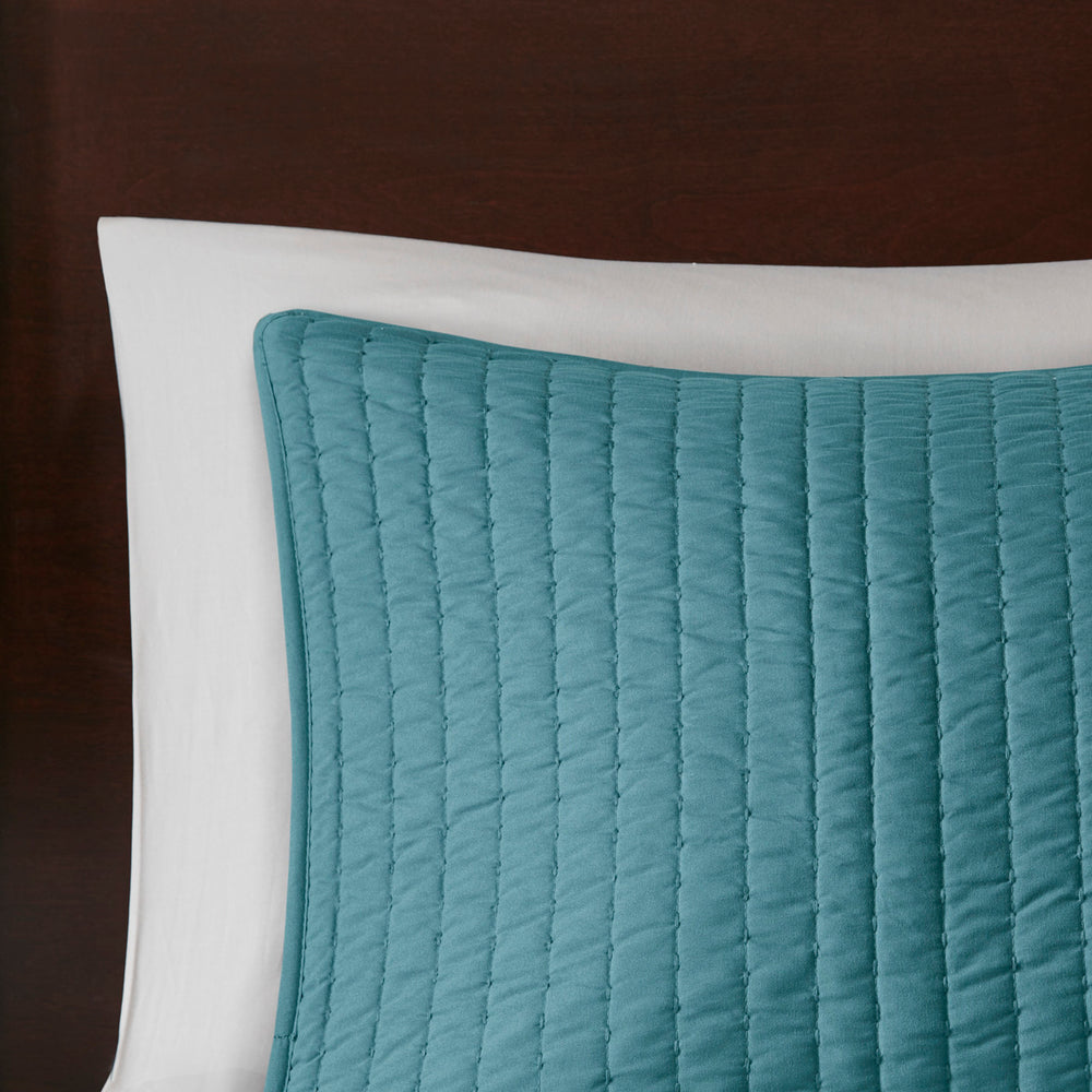 2 Piece Quilt Set Teal Twin/Twin XL Media 6