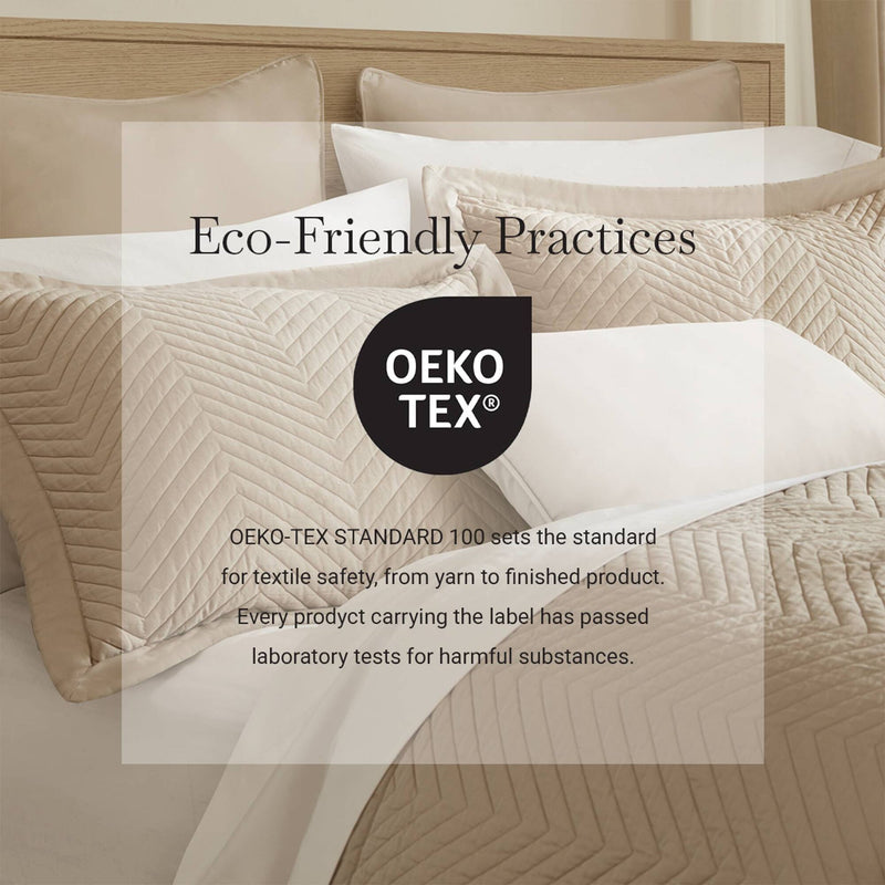 Full/Queen 3 Piece Cotton Quilt Set Linen
