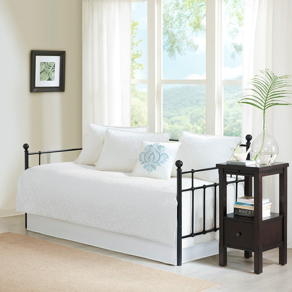 6 Piece Reversible Daybed Cover Set White Daybed Media 1