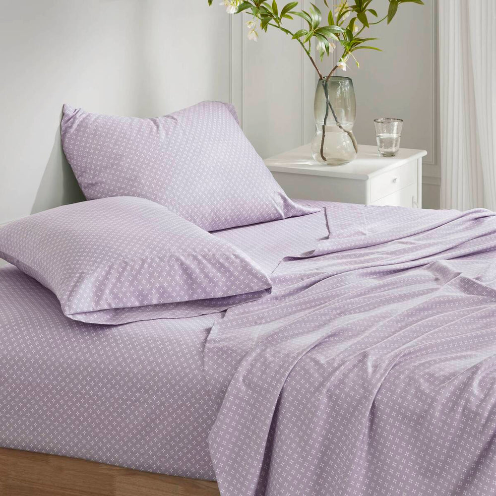 Floral Comforter Set with Bed Sheets Taupe Cal King Media 2