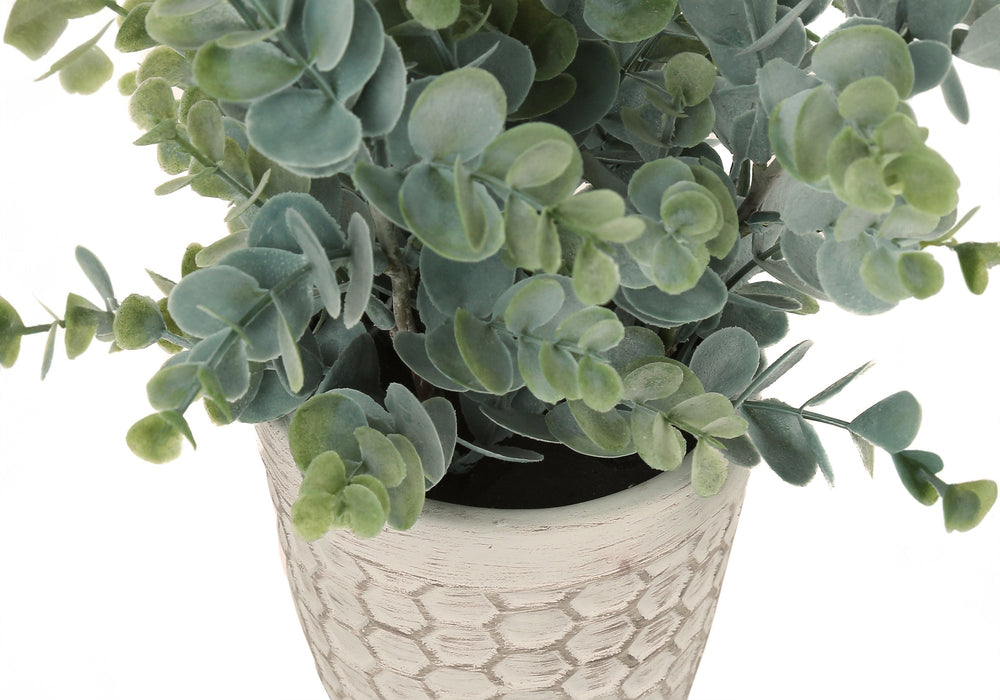Artificial Plant, 13' Tall, Eucalyptus Grass, Indoor, Faux, Fake, Table, Greenery, Potted, Set Of 2, Decorative, Green Leaves, White Pots Media 3