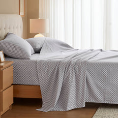 4-Piece 100% Cotton Printed Sheet Set perspective