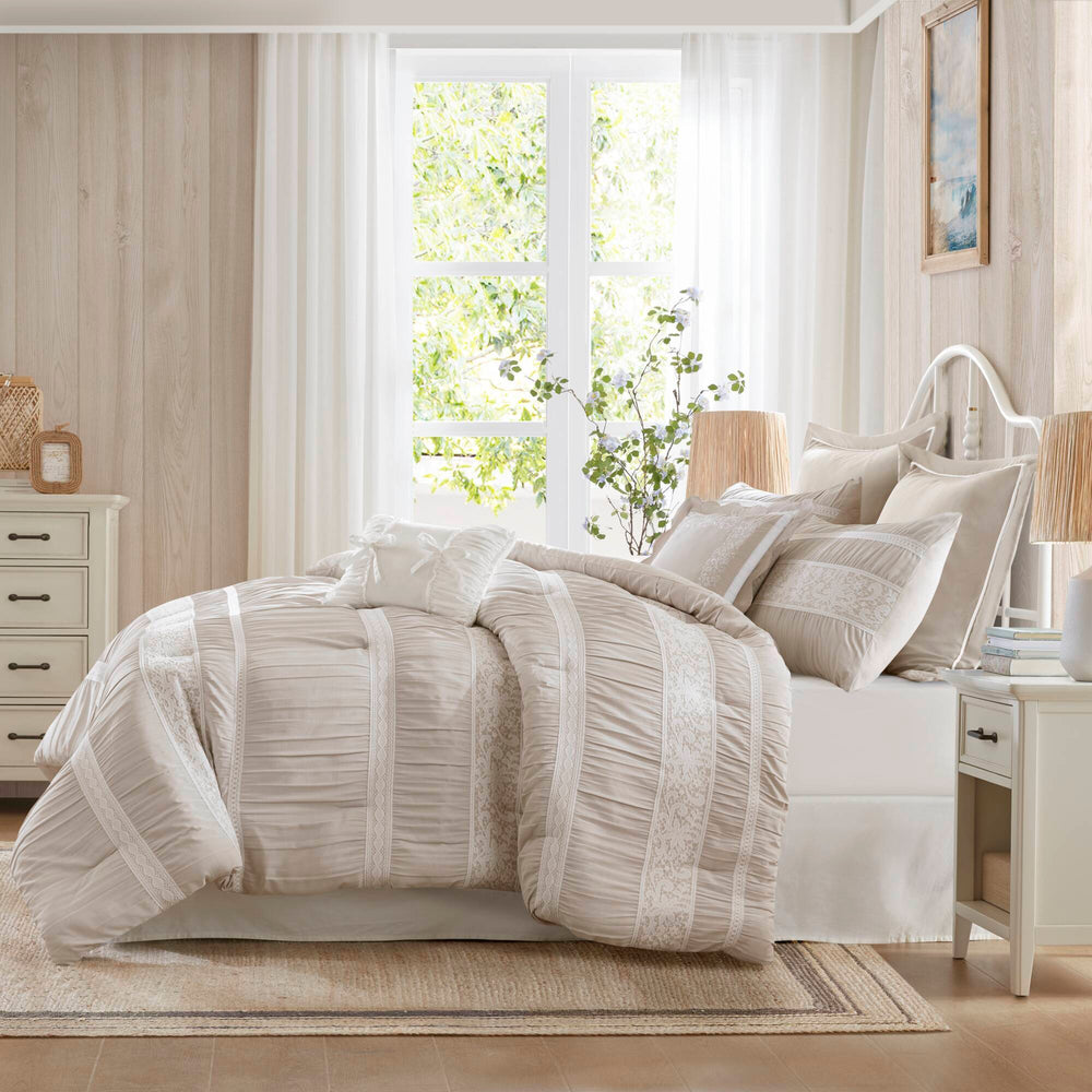 7- Piece Queen Jacquard Comforter Set Media 11
