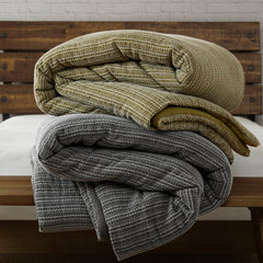3PCS Waffle Washed Duvet Set perspective