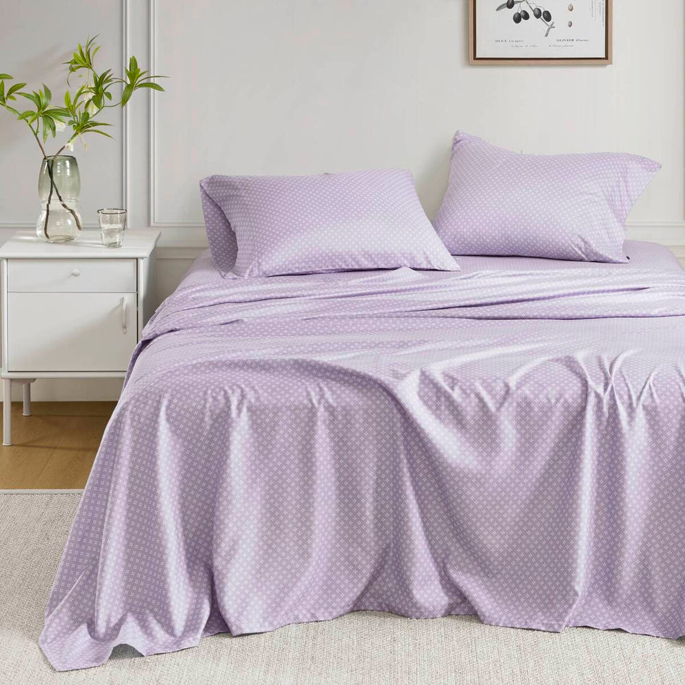 Floral Comforter Set with Bed Sheets Taupe Cal King Media 4