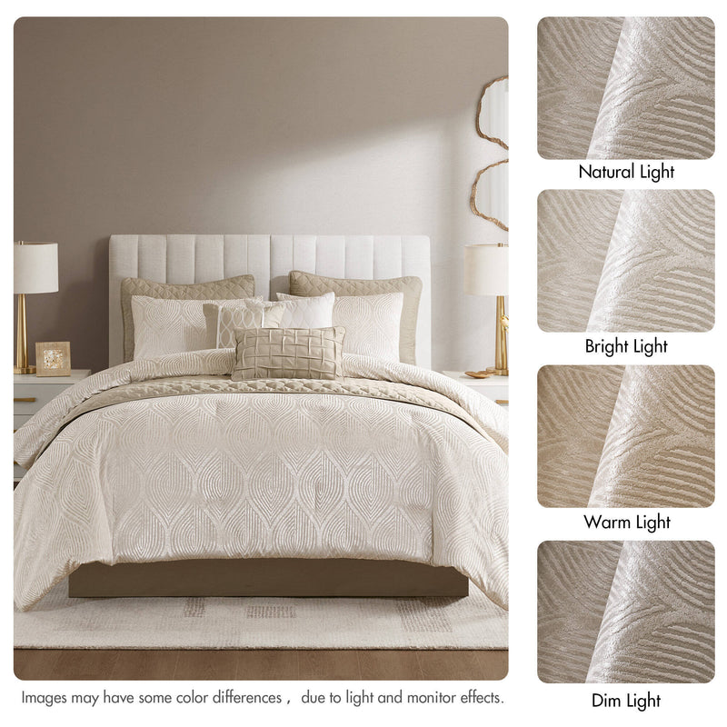10- Piece Jacquard Comforter Set