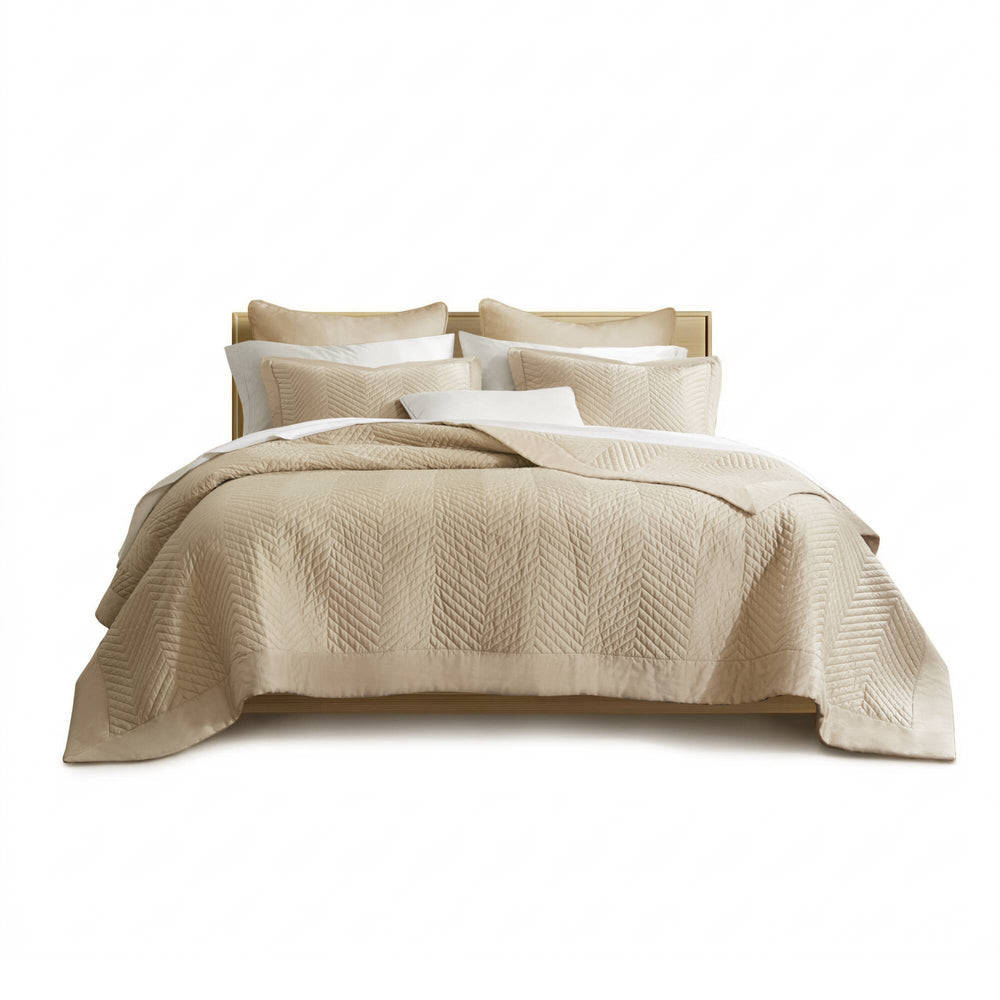 Full/Queen 3 Piece Cotton Quilt Set Linen Media 12